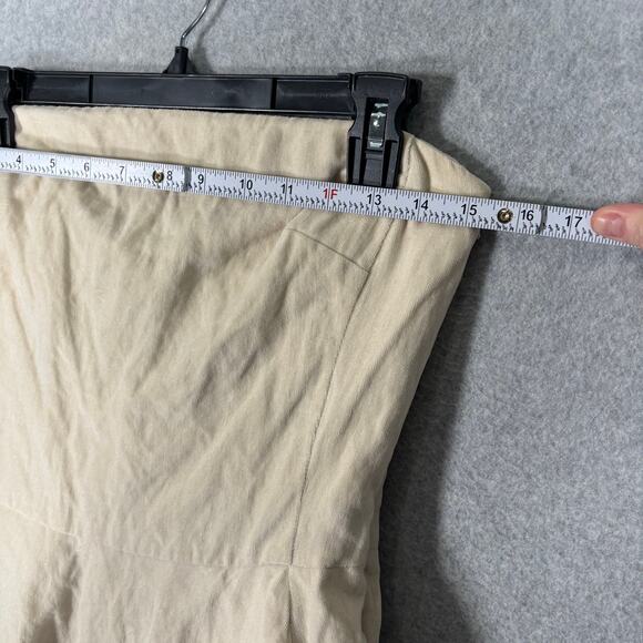 Banana Republic Dress 4P Cream Velvet Suede‎ Neutral Tulle Party Witchy Whimsy - Picture 7 of 13